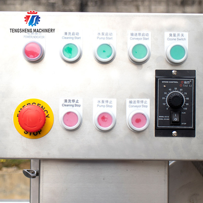 3KW Circumvolving Fruit And Vegetable Cleaning Machine , Sedimentation Tank Apple Cleaning Machine